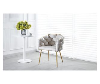 Трапезен стол Sani KJC15, Светло Бежов