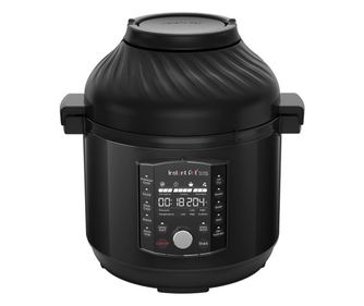 Instant Pot Pro Crisp + Air Fryer multifunkciós főző 140002701, 1500 W, 7,6 l, 11 program, Air Fryer kosár, LCD kijelző, fekete