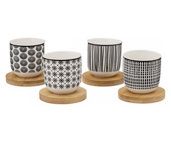 Zestaw 4 filiżanek Bohemia Espresso, porcelana, 100 ml