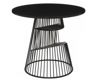 Wyat asztal, fém, fekete, 50 x H 43,5 cm