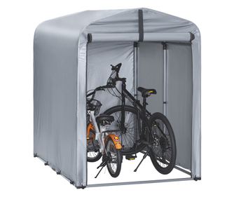 Sobuy vízálló kültéri tárolósátor autóhoz, motorkerékpárhoz és kerékpárhoz – 120x176x163 cm, ezüst színű (KLS11-K)