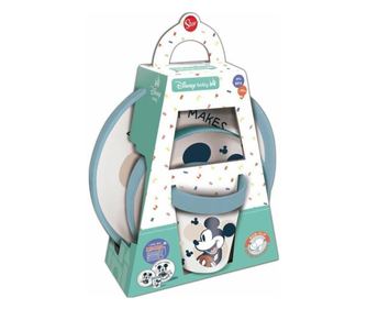 ThermoBaby ÉTKEZŐ KÉSZLET MICKEY CSIBE / TÁL / LAPOS TÁNYÉR Evőeszköz
