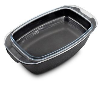 Cratita Roaster Munster, dreptunghiulara, aluminiu, 32x21cm