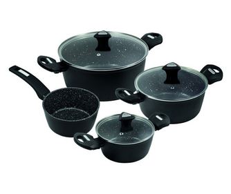 Комплект тенджери Marburg, кован алуминий, незалепващи, 7 части