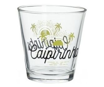 6 db Caipirinha pohár készlet, üveg, 250 ml, 8,5x8,8 cm