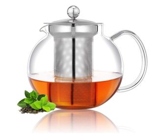 Ceainic din sticla Borosilicata  cu infuzor metalic, 950 ml