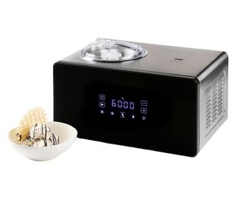 Masina de inghetata si sorbet cu compresor, DOMO, 1.5 litri, inox