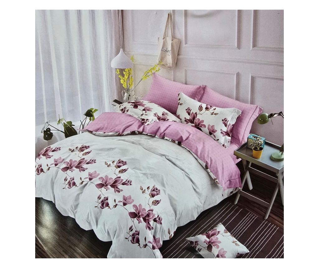 Lenjerie finet gros 6 piese, XXL - Model floral, YoYo, 40, 70% bumbac, 30% poliester