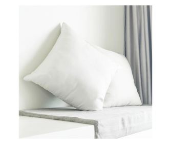 Комплект от 2 възглавници Kotonia Home - 40x40 см, с пълнеж от соликонизиран пух, бели