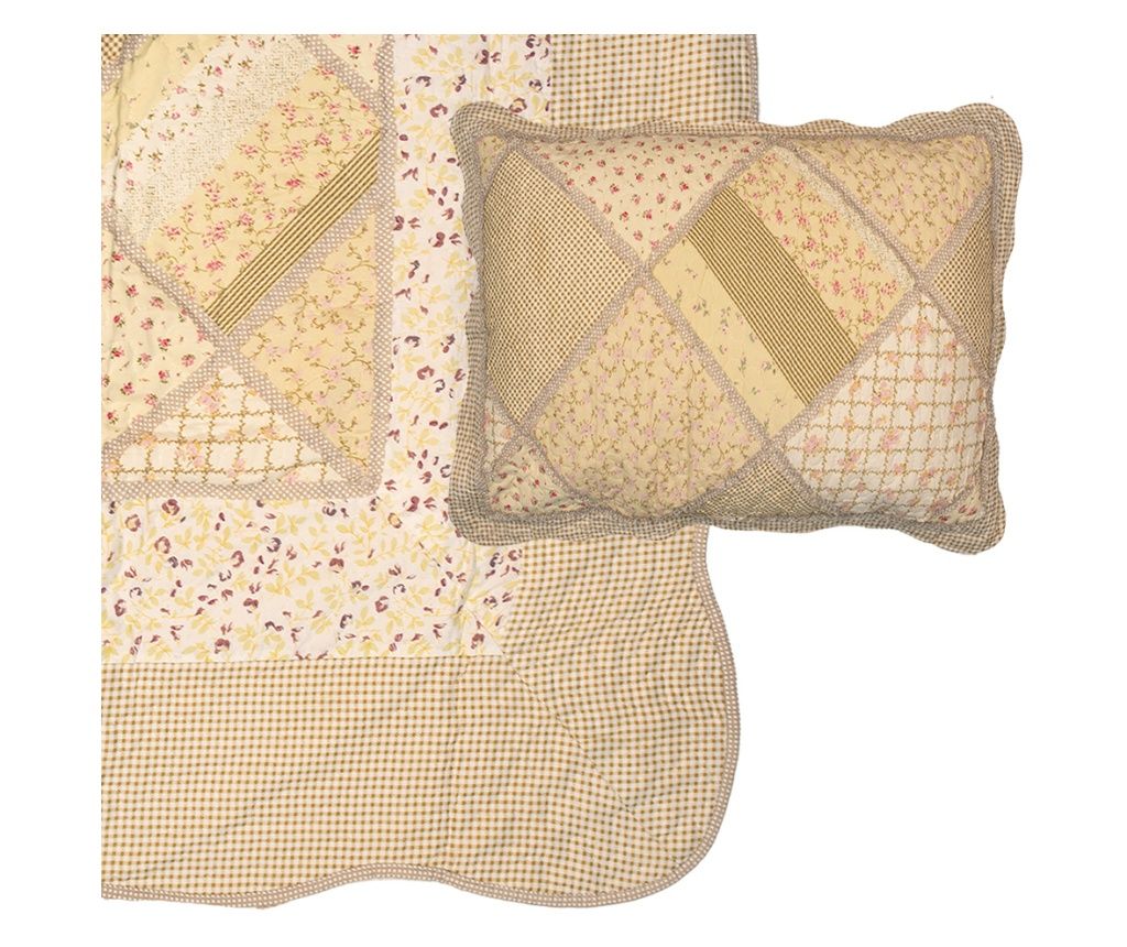 Többszínű, steppelt anyagból készült ágytakaró 180x250 cm