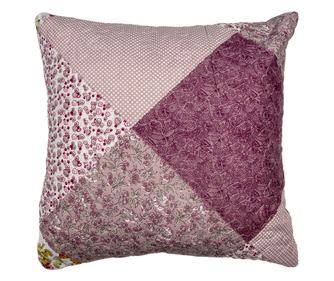 Večbarvna prešita prevleka za blazino 40x40 cm