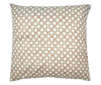 Vícebarevný prošívaný povlak na polštář s květinami 50x50 cm