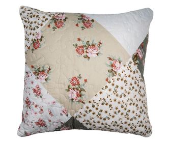 Prešita prevleka za okrasno blazino Flowers 40x40 cm