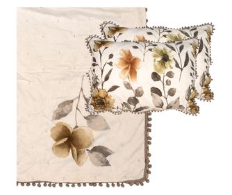 Многоцветна капитонирана покривка за легло 220x240 см