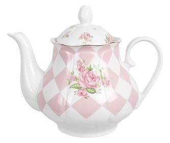 Romantični višebojni porculanski čajnik 20x14x17 cm / 1000 ml