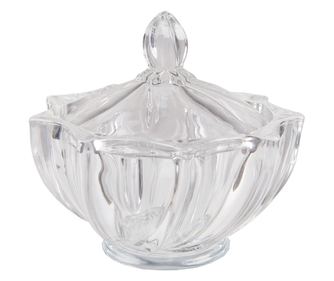 Prozirna staklena posuda za šećer Ø 12x12 cm