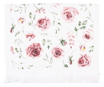 Многоцветна памучна кърпа за ръце и лице с рози 40x66 см