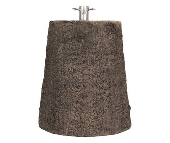 Karácsonyfa talp, fém és kerámia, barna, Ø 41x53 cm