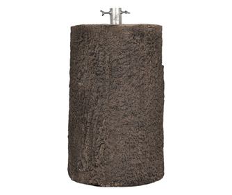 Karácsonyfa talp, fém és kerámia, barna, Ø 32x55 cm