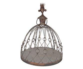 Кафява метална стойка за саксия Ø 44x57 см