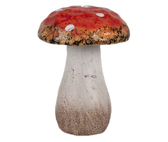 Višebojna keramička ukrasna gljiva Ø 5x7 cm