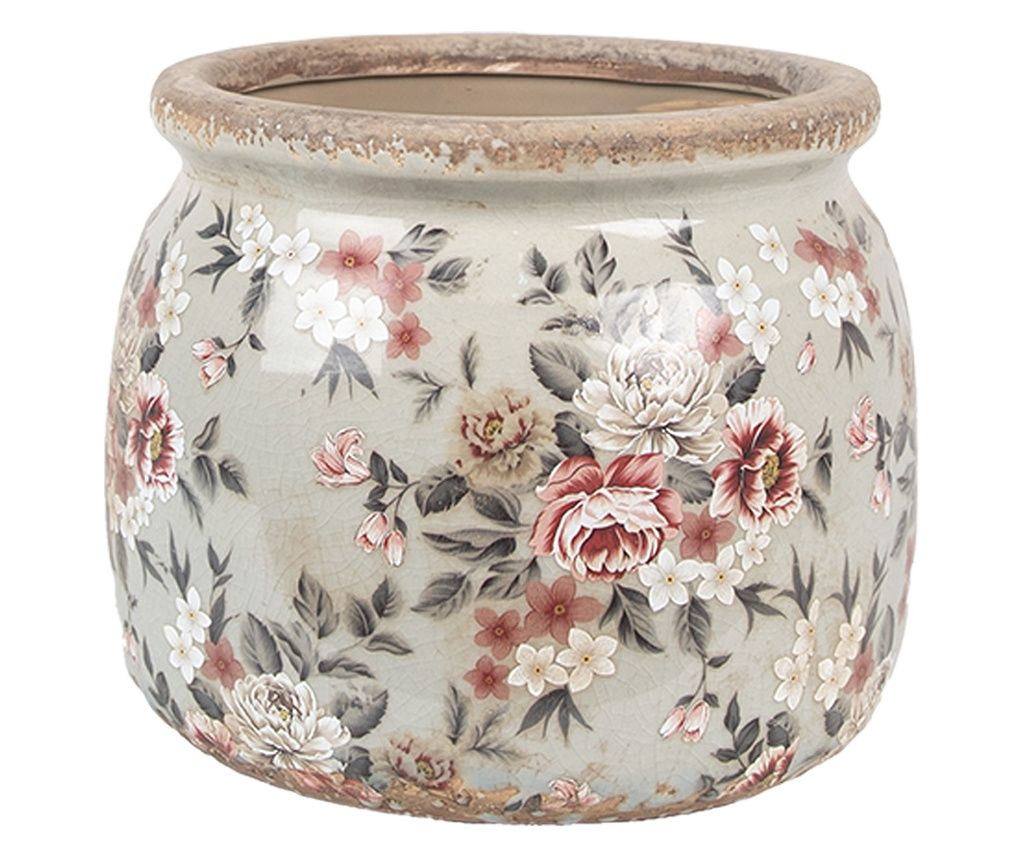 Multicolor Ceramic Flower Pot Ø 16x13 cm