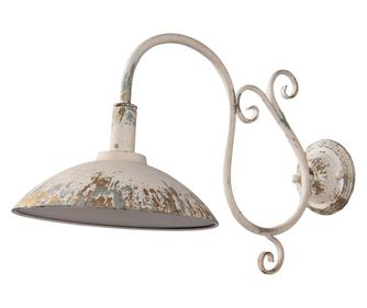 Vintage bež metalna zidna svjetiljka 49x23x27 cm E14