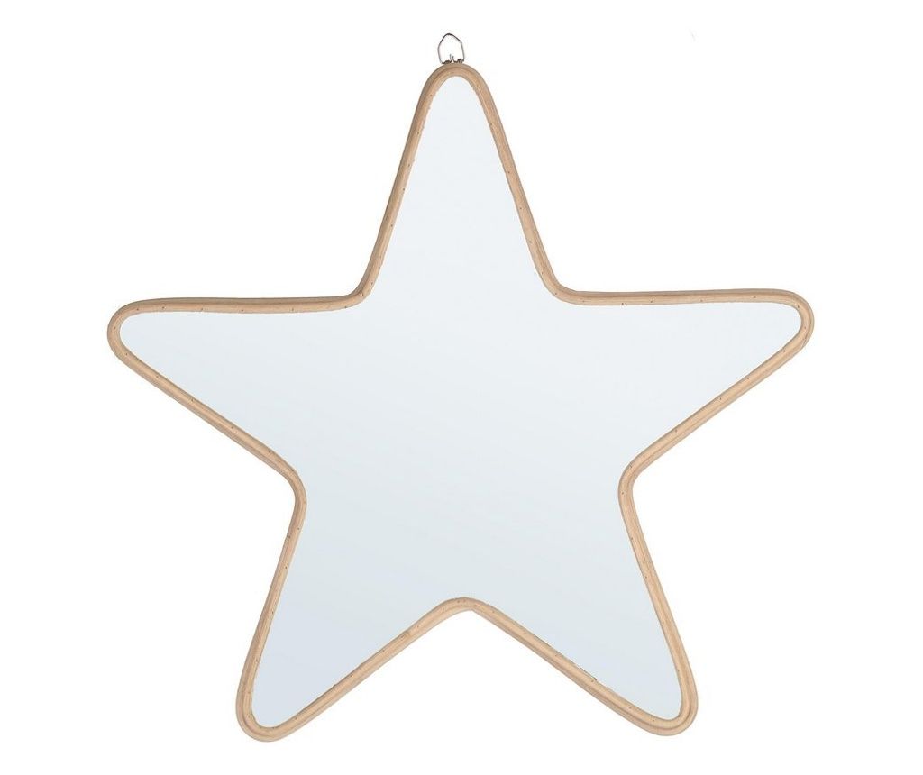 Mozambico naravno stensko ogledalo iz ratana 40x1,5x38v