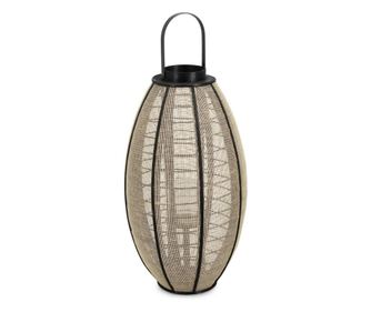 Felinar natur negru Hamir Ø37x69h