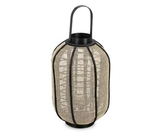 Felinar natur negru Hamir Ø29,5x46h