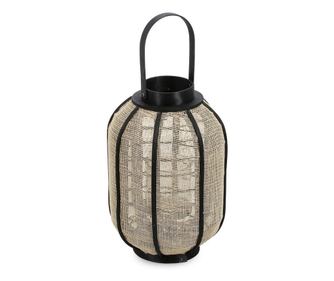 Felinar natur negru Hamir Ø25x37,5h