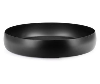 Mythri Μαύρος Μεταλλικός Διακοσμητικός Δίσκος Ø30x5h