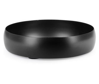 Mythri Črn Kovinski Dekorativni Pladenj Ø23x5v