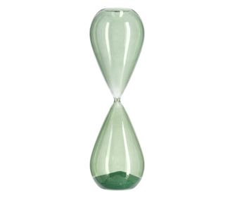 Kronos zöld üveg dekor homokóra Ø10x29.3h