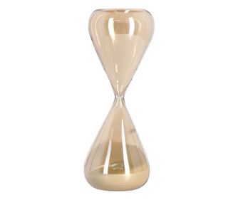 Kronos dekoratív homokóra fehér homokkal, Ø8x21,5h