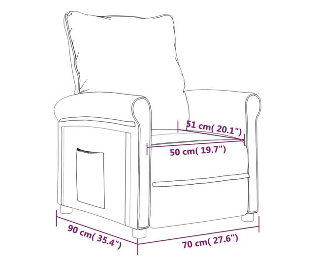 Sklopiva stolica, žuta, tekstilni materijal