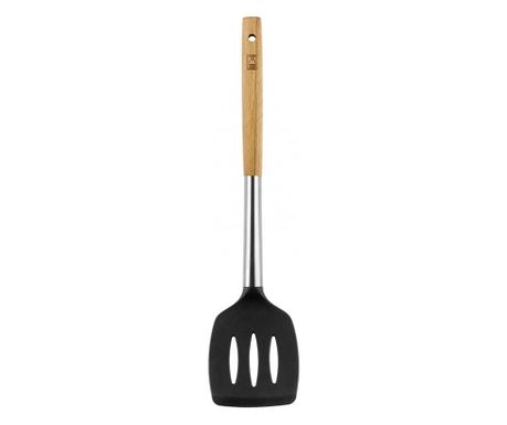 BRA Market spatula, fa nyl, szilikon fej, 36 x 3,5 cm