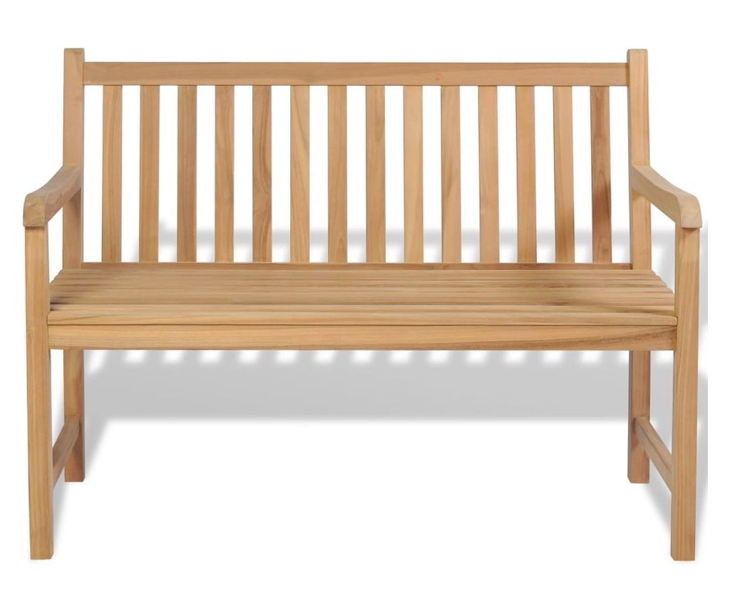 Vrtna klupa, 120 cm, tikovo drvo - 2