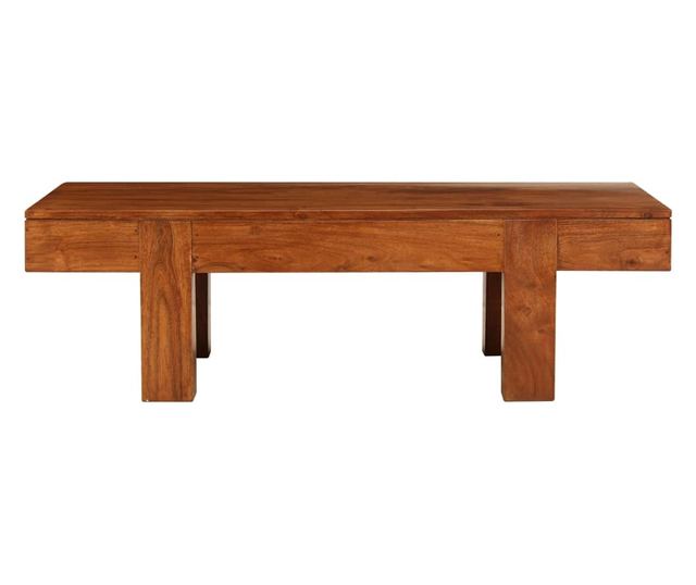 Coffee table, 100x50x30 cm, solid acacia wood with sheesham finish