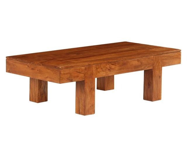 Coffee table, 100x50x30 cm, solid acacia wood with sheesham finish