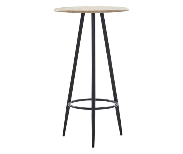 Set bar namještaja, 5 komada, crna, tekstilni materijal