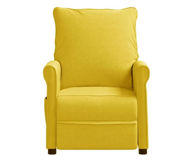 Sklopiva stolica, žuta, tekstilni materijal