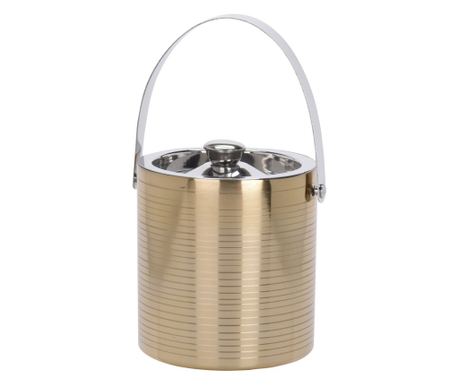 Машина за сладолед Excellent Houseware с двойни стени, неръждаема стомана, 15x15.5 см, златиста