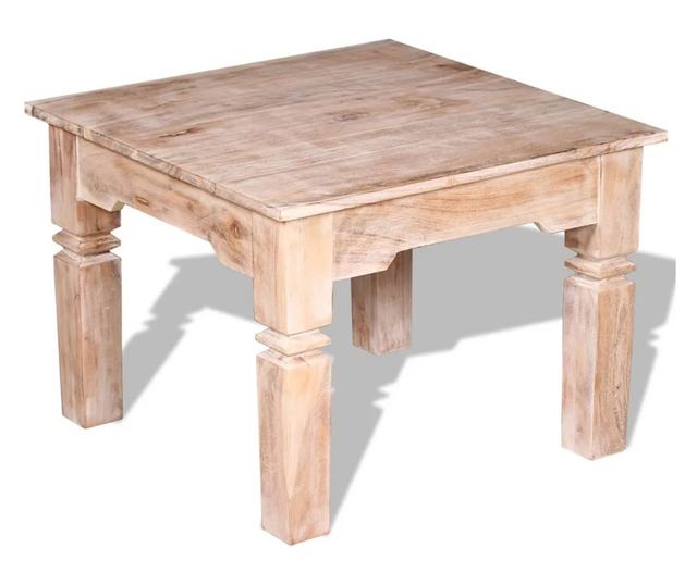 Stolik kawowy z drewna akacjowego, 60 x 60 x 45 cm