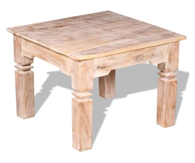 Stolik kawowy z drewna akacjowego, 60 x 60 x 45 cm