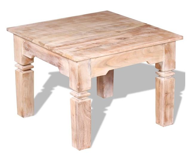 Stolik kawowy z drewna akacjowego, 60 x 60 x 45 cm