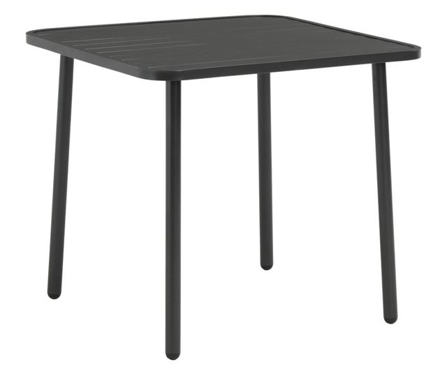 Set bistro namještaja, 3 dijela, tamno siva, čelik