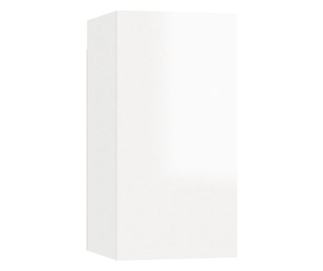 Set TV ormarića, 4 dijela, bijela visokog sjaja, PAL