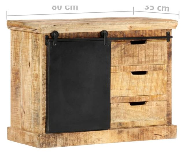 Služavka, 80 x 30 x 60 cm, masivno drvo manga