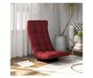 Pivotalna podna stolica, vino crvena, tekstilni materijal